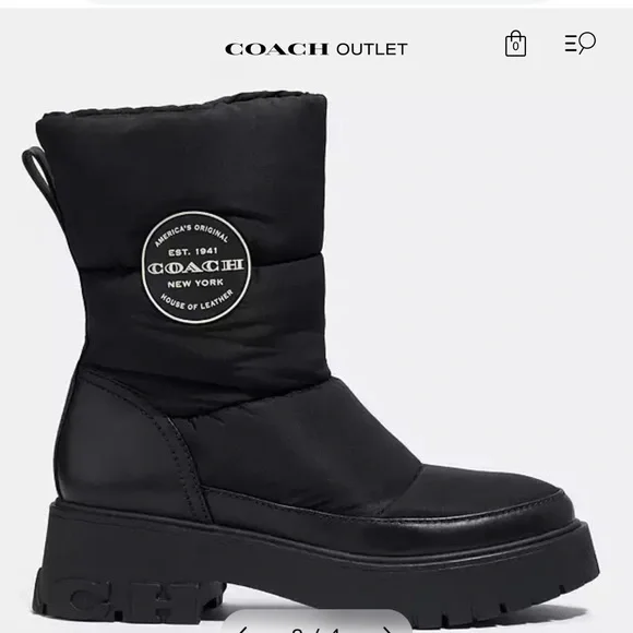 Coach Black Winter Boots (rya boot) - Picture 2 of 8